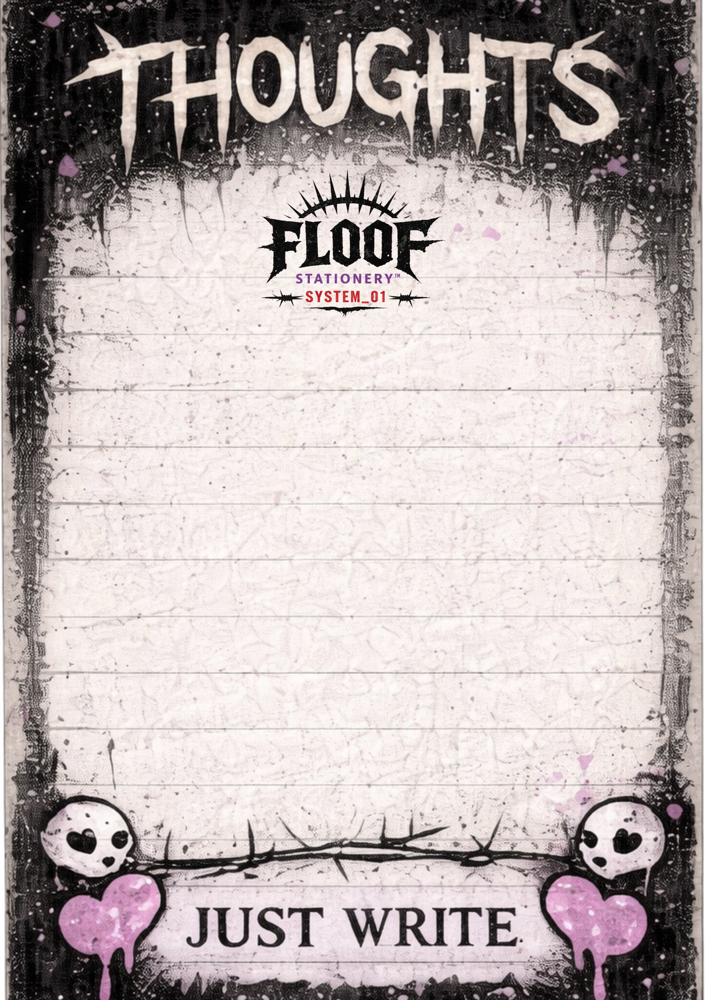 Bloco A5 THOUGHTS - tiragem limitada