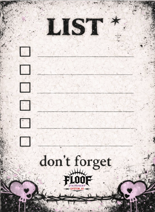 Bloco A5 LIST - tiragem limitada