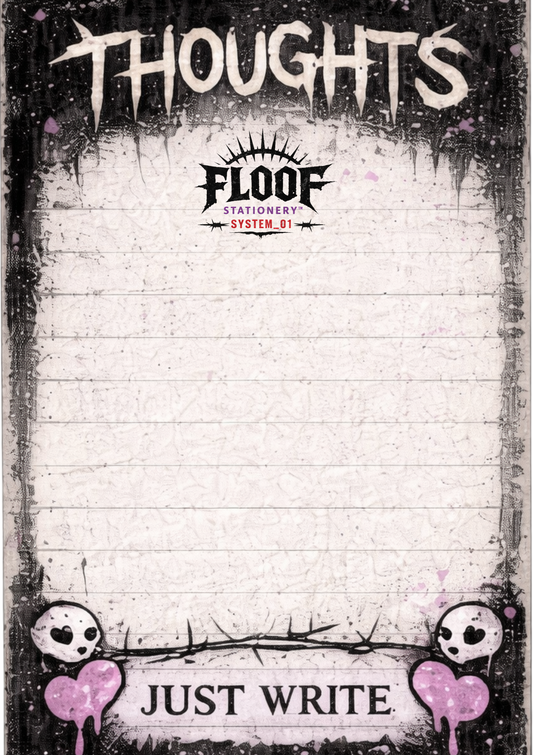 Bloco A5 THOUGHTS - tiragem limitada