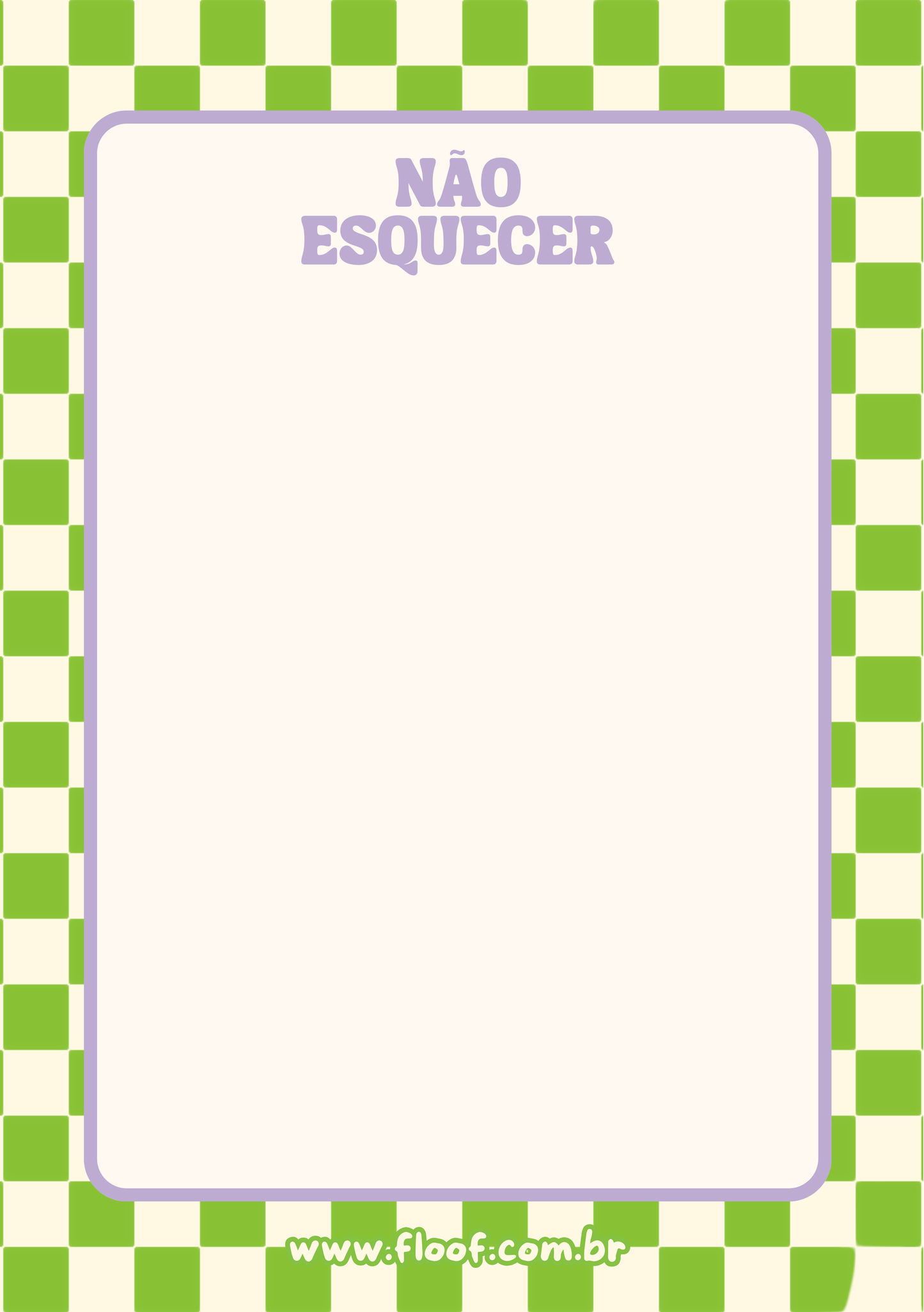 Bloco A6 - NÃO ESQUECER