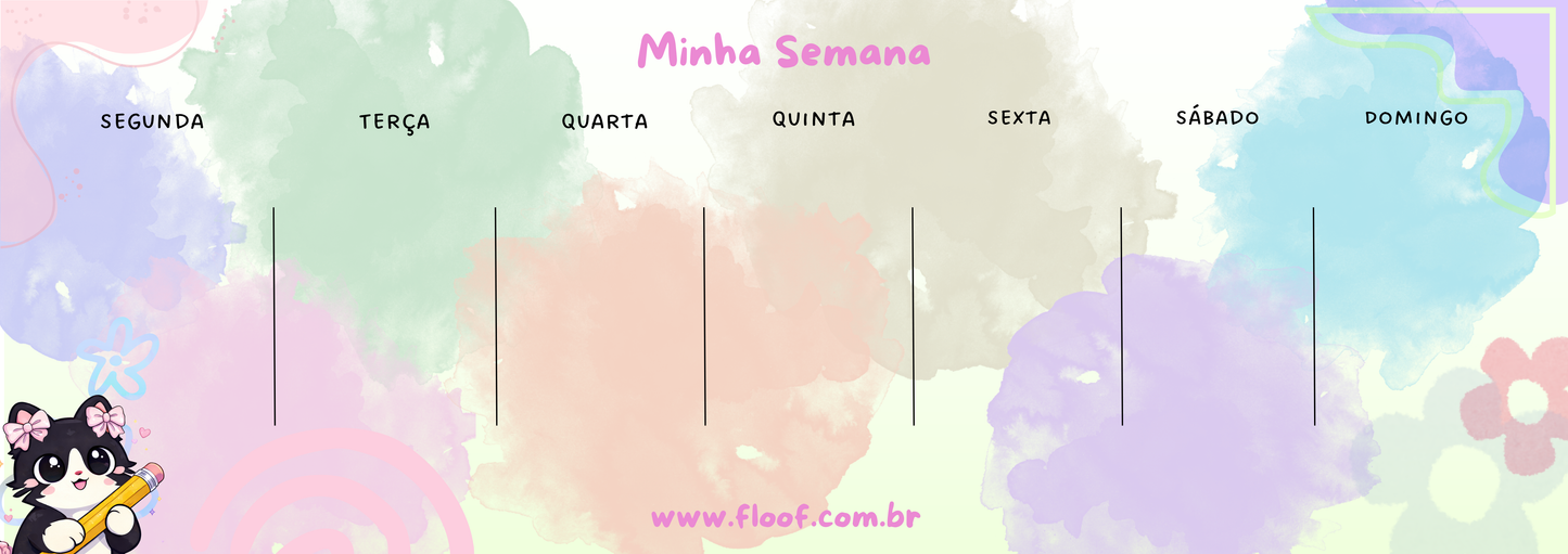 Planner de Mesa - WATERCOLOR