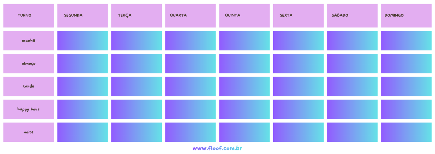 Planner de Mesa - PURPLE
