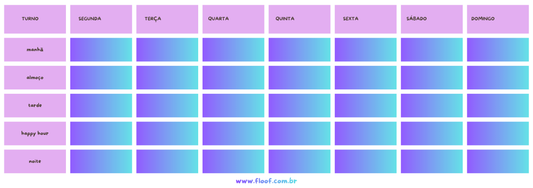 Planner de Mesa - PURPLE